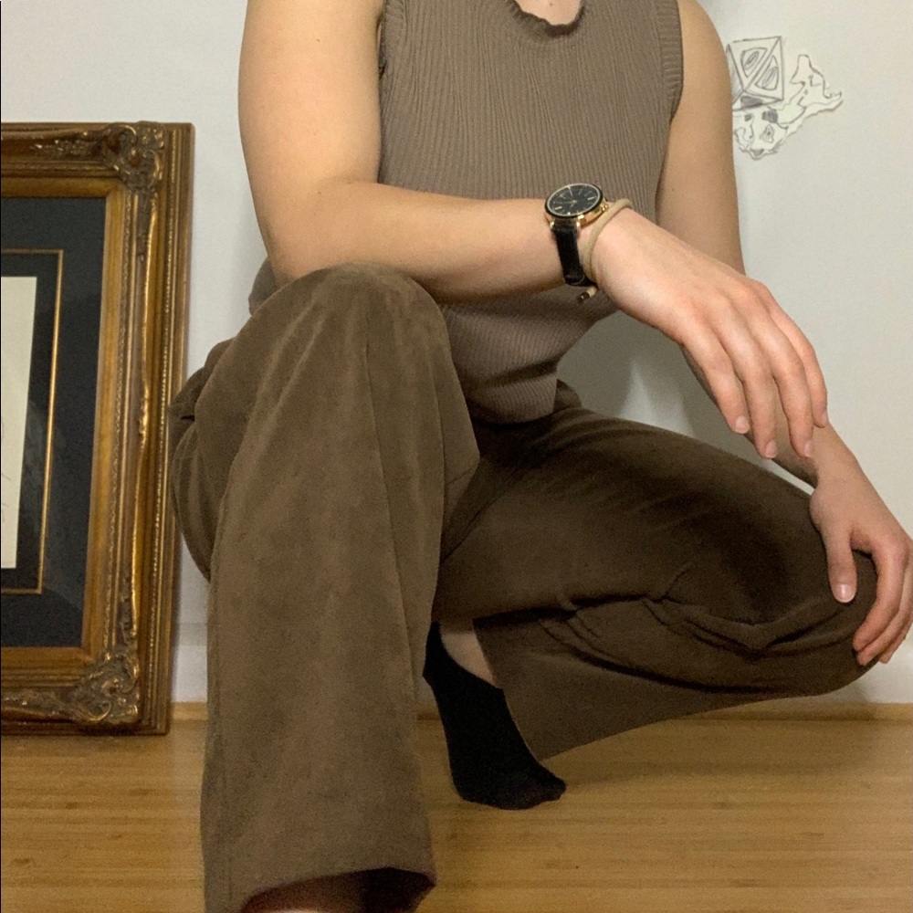 petite 10 brown allison daley dress pants perfect